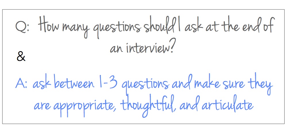 number of questions to ask at end of interview