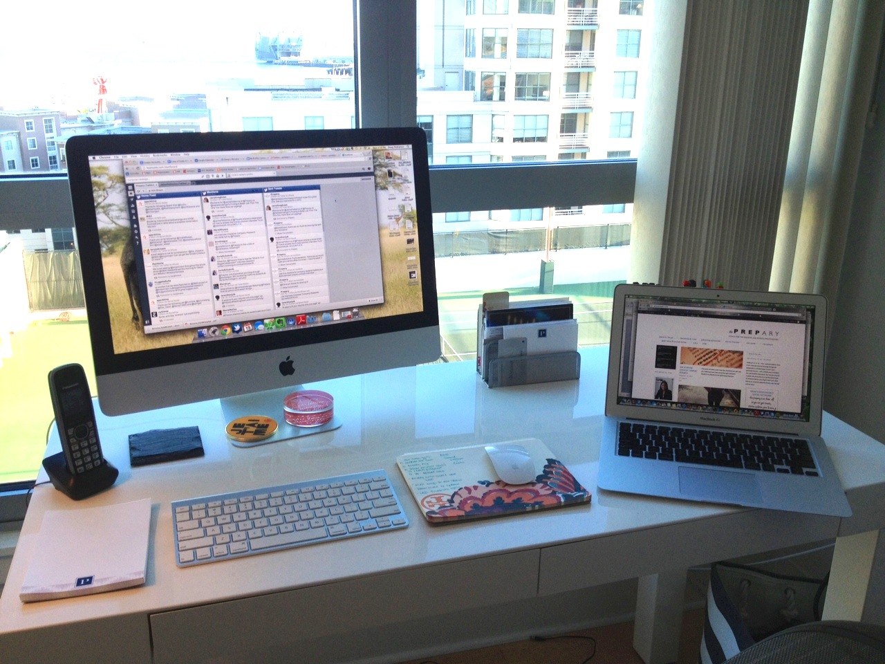 chic and organized desk