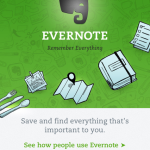 Evernote App Homepage