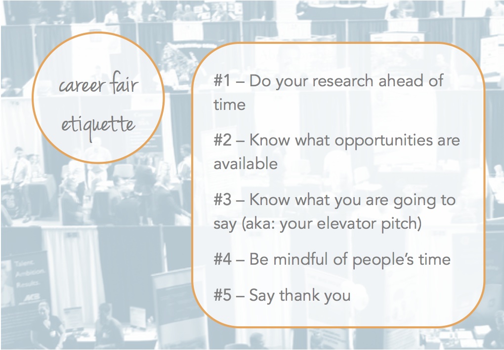 career fair etiquette