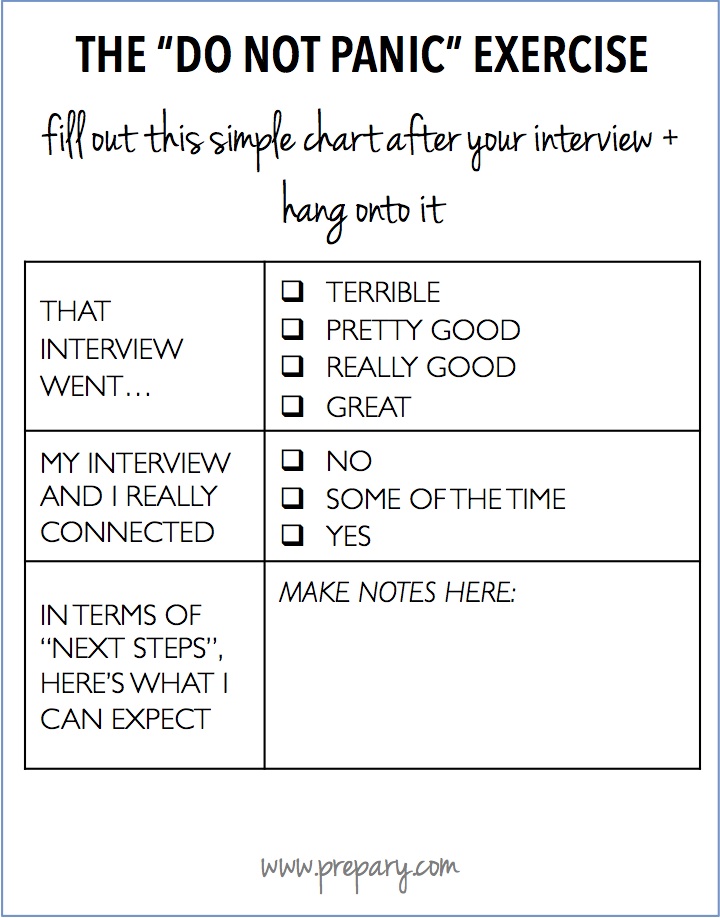 not hearing back after an interview
