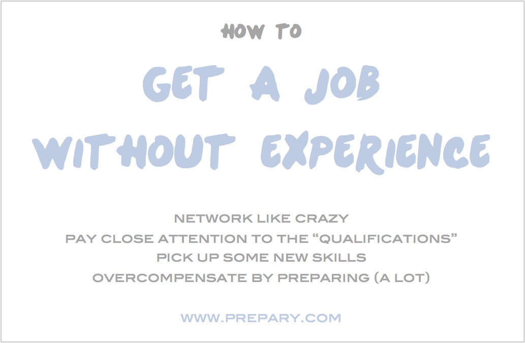 get a job without experience