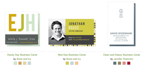 business cards for job search