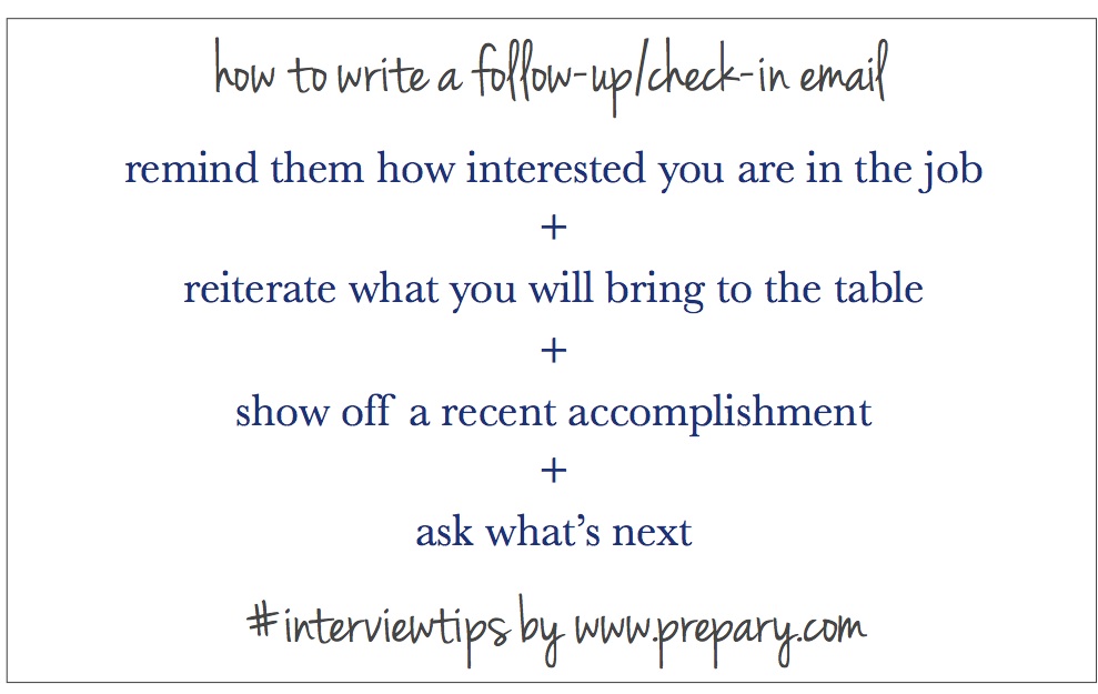How To Write A Follow Up Email After An Interview The Prepary