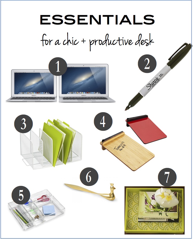 how to create a chic and organized desk