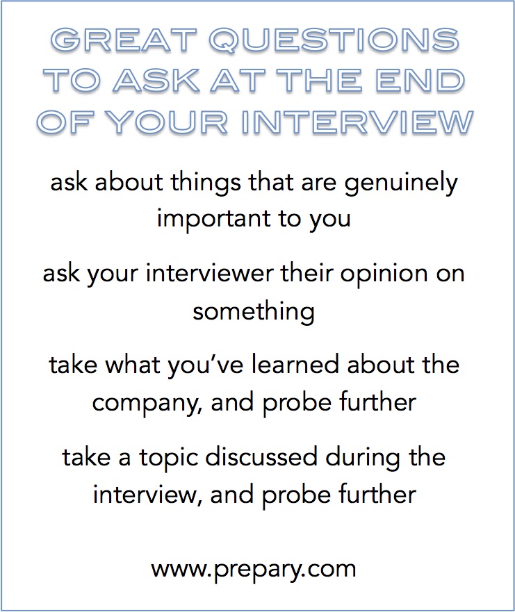 questions to ask your interviewer