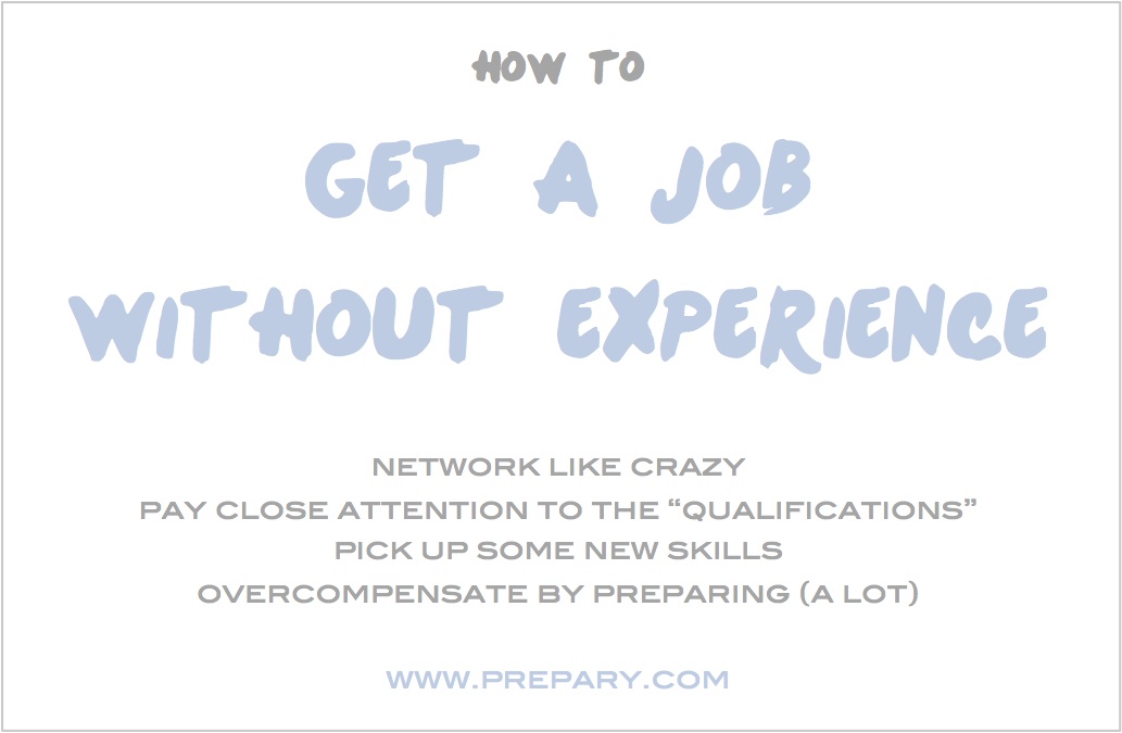 get a job without experience